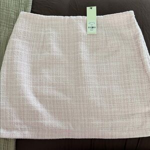 a new day Light Pink Tweed Mini Skirt
